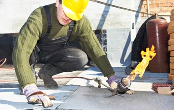 Landwade flat roof construction